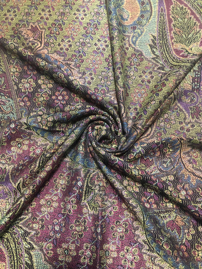 Colorful Pashmina Scarf Flowers Shawls Head Wraps