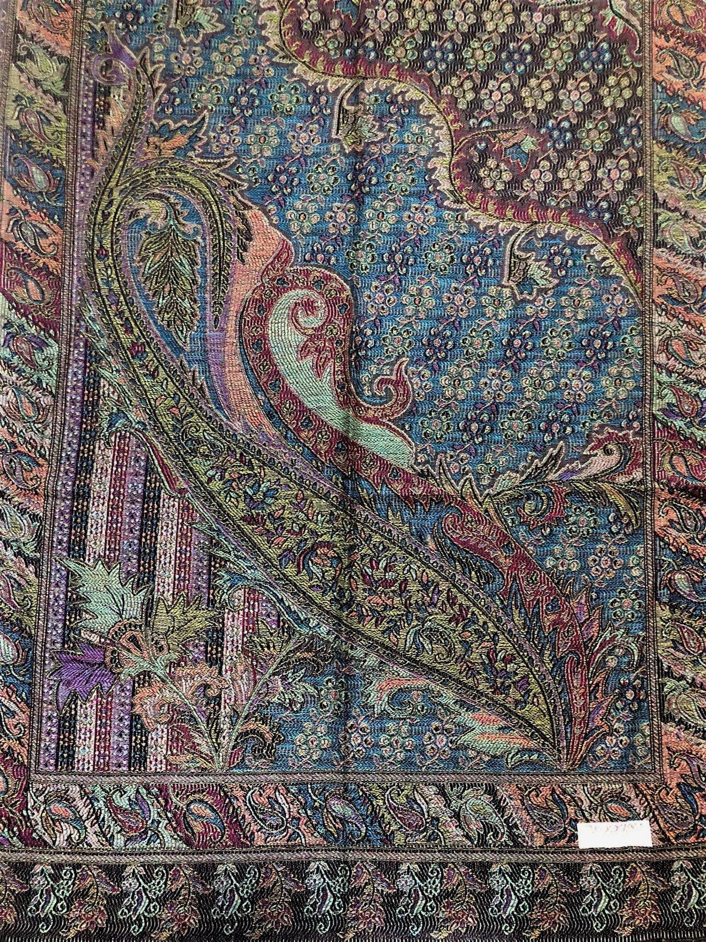 Natural Pashmina Scarf Ethnic Paisley Flowers Gifts