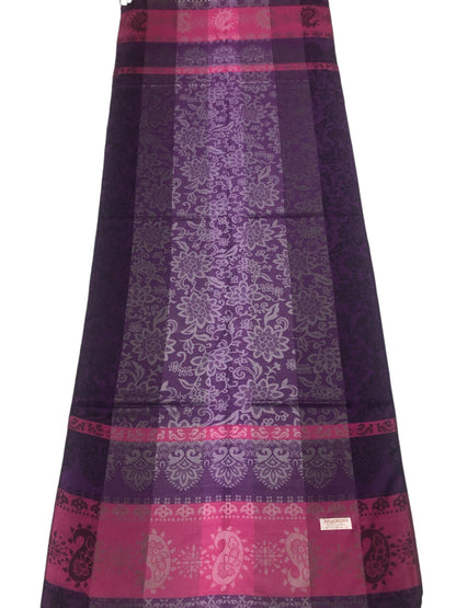 Purple And Pink Pashmina Scarf Ethnic Paisley