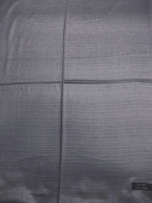 Smoke Gray Raw Silk Scarf - unisex shawl - Unique gift