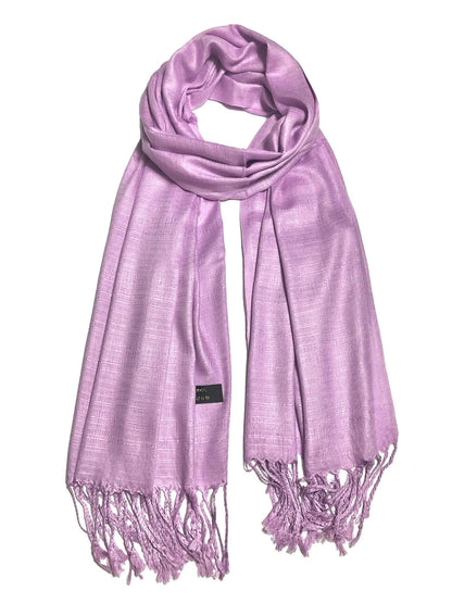 Lavender Raw Thai Silk Scarf For Her