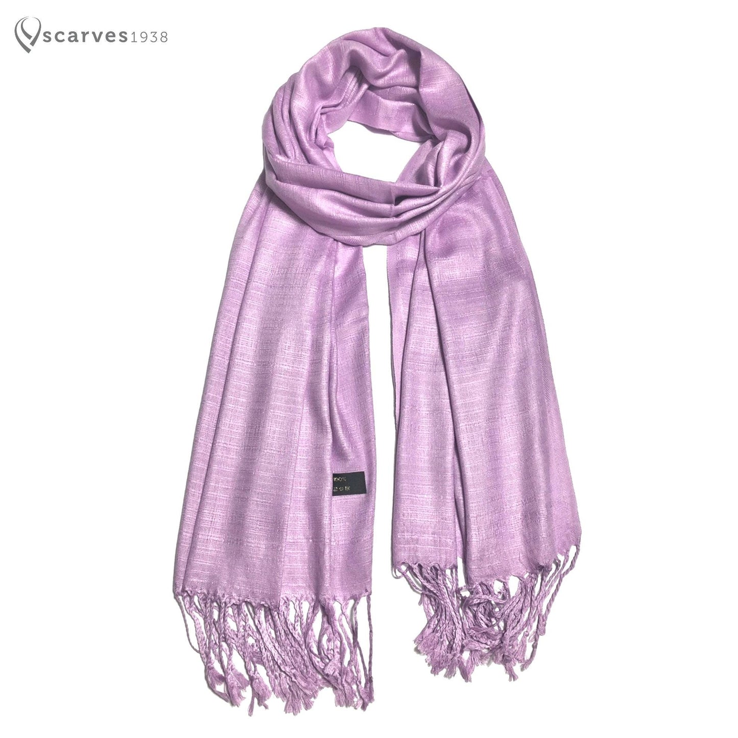 Lavender Raw Thai Silk Scarf For Her