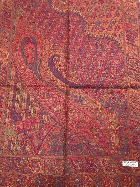 Orange And Red Pashmina Scarf | Festival Shawls