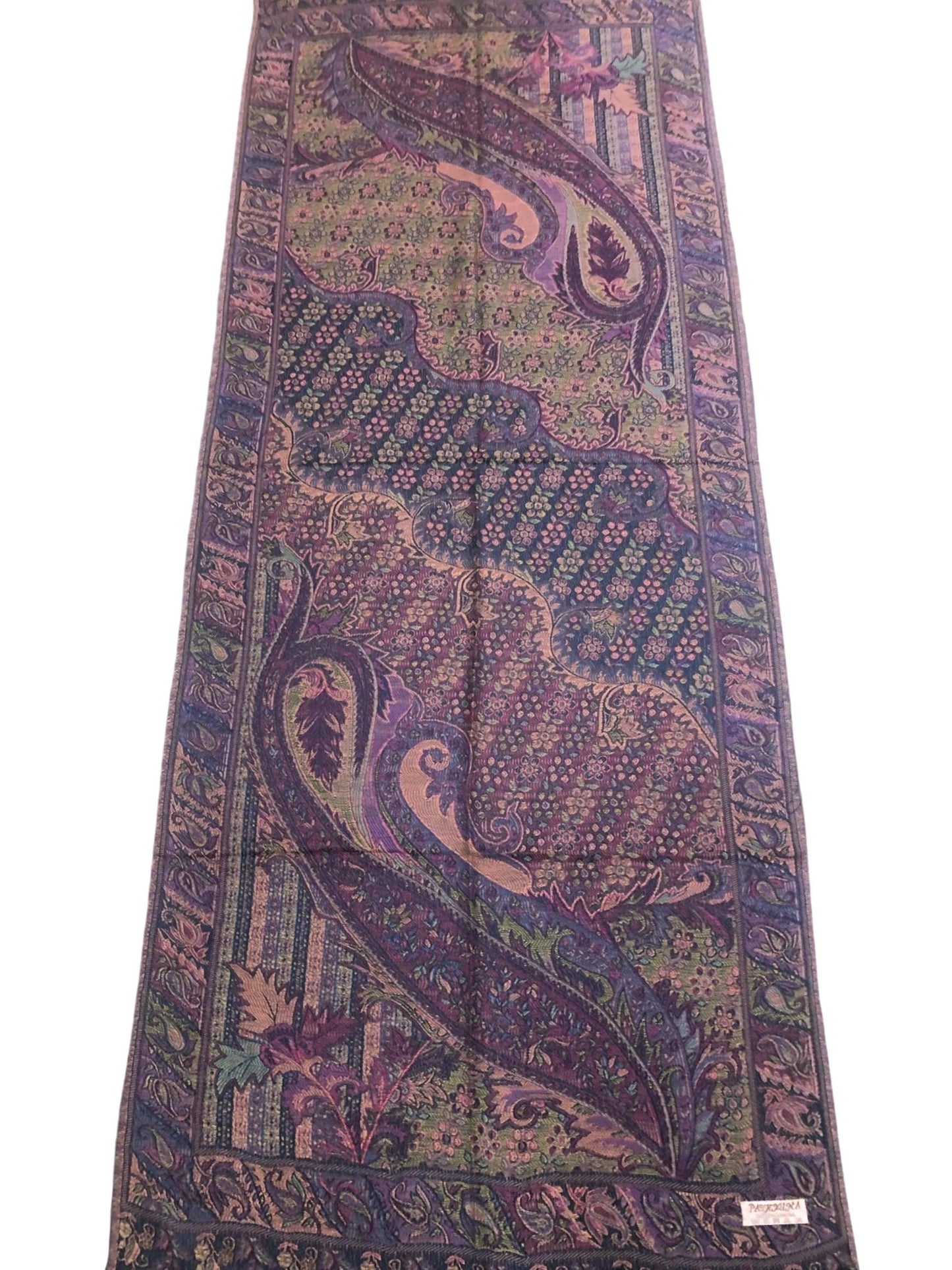 Colorful Pashmina Scarf Ethnic Paisley Flowers Gifts