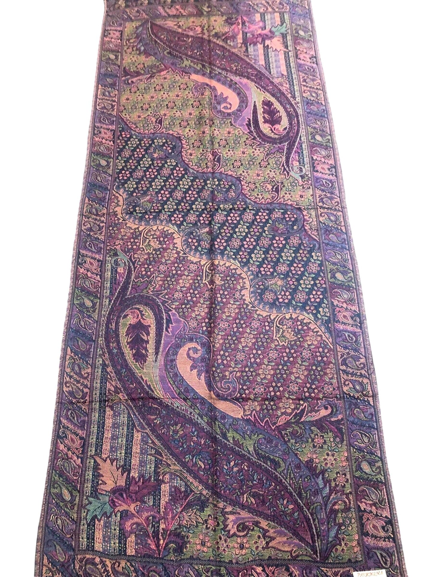 Colorful Pashmina Scarf Ethnic Paisley Flowers Gifts