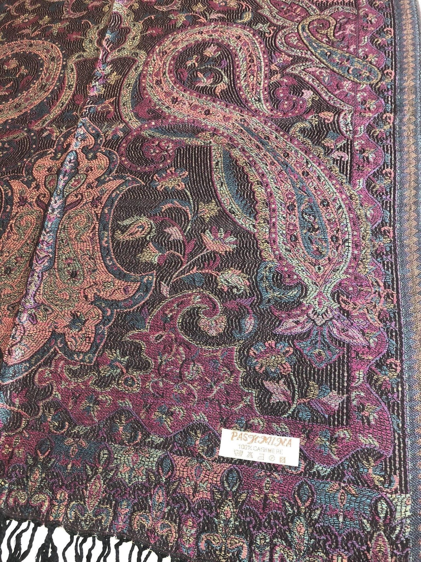 Pashmina Scarf Flower Shawls Head Wraps Light