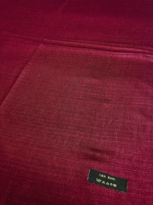 Burgundy Thai Silk Scarf | handmade shawl | Scarves1938