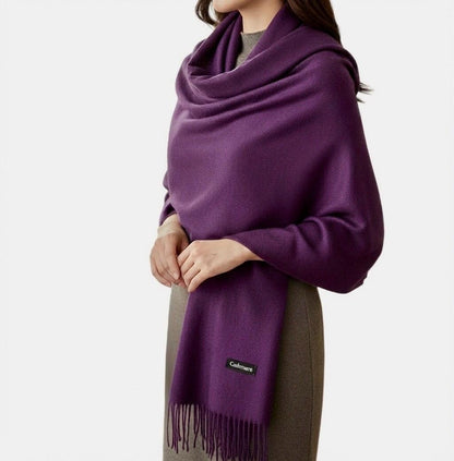 Purple Cashmere Scarf Wrap Women’S Man Casual
