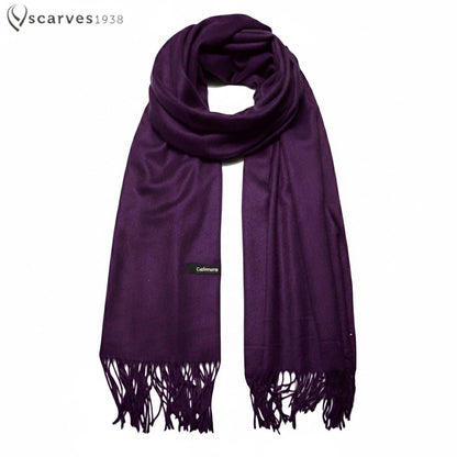 Purple Cashmere Scarf Wrap Women’S Man Casual