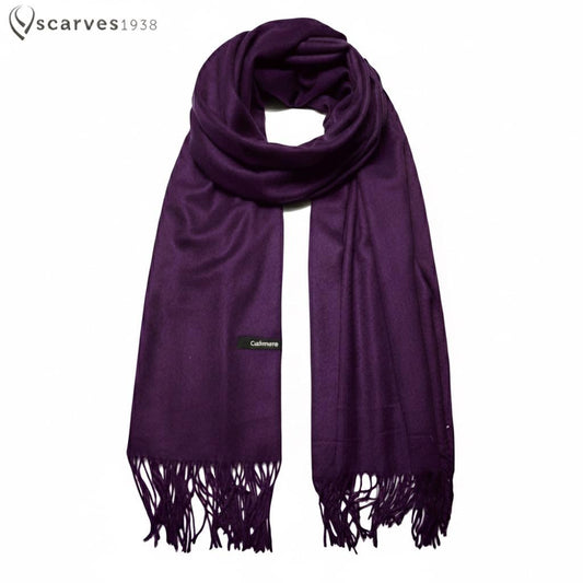 Purple Cashmere Scarf Wrap Women’S Man Casual