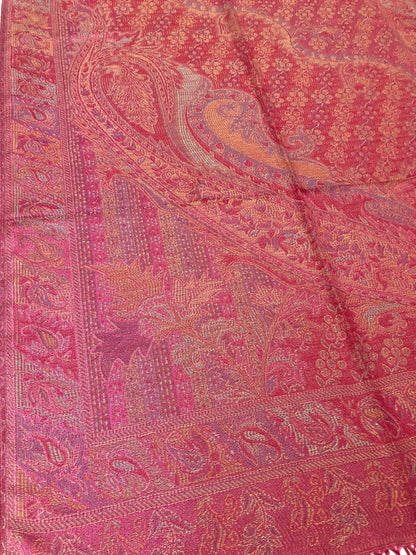 Red Pink Orange Pashmina Hot Scarf Wrap
