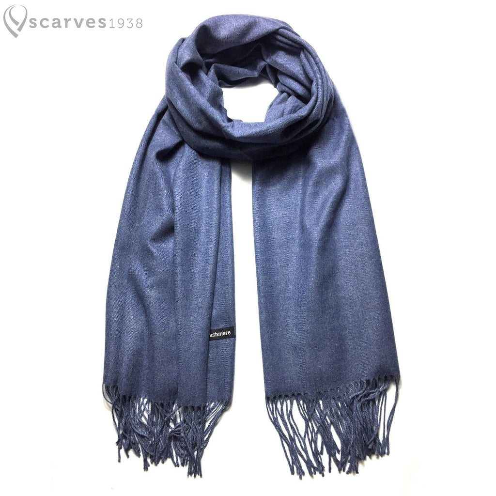 Light blue Cashmere Scarf - scarves1938