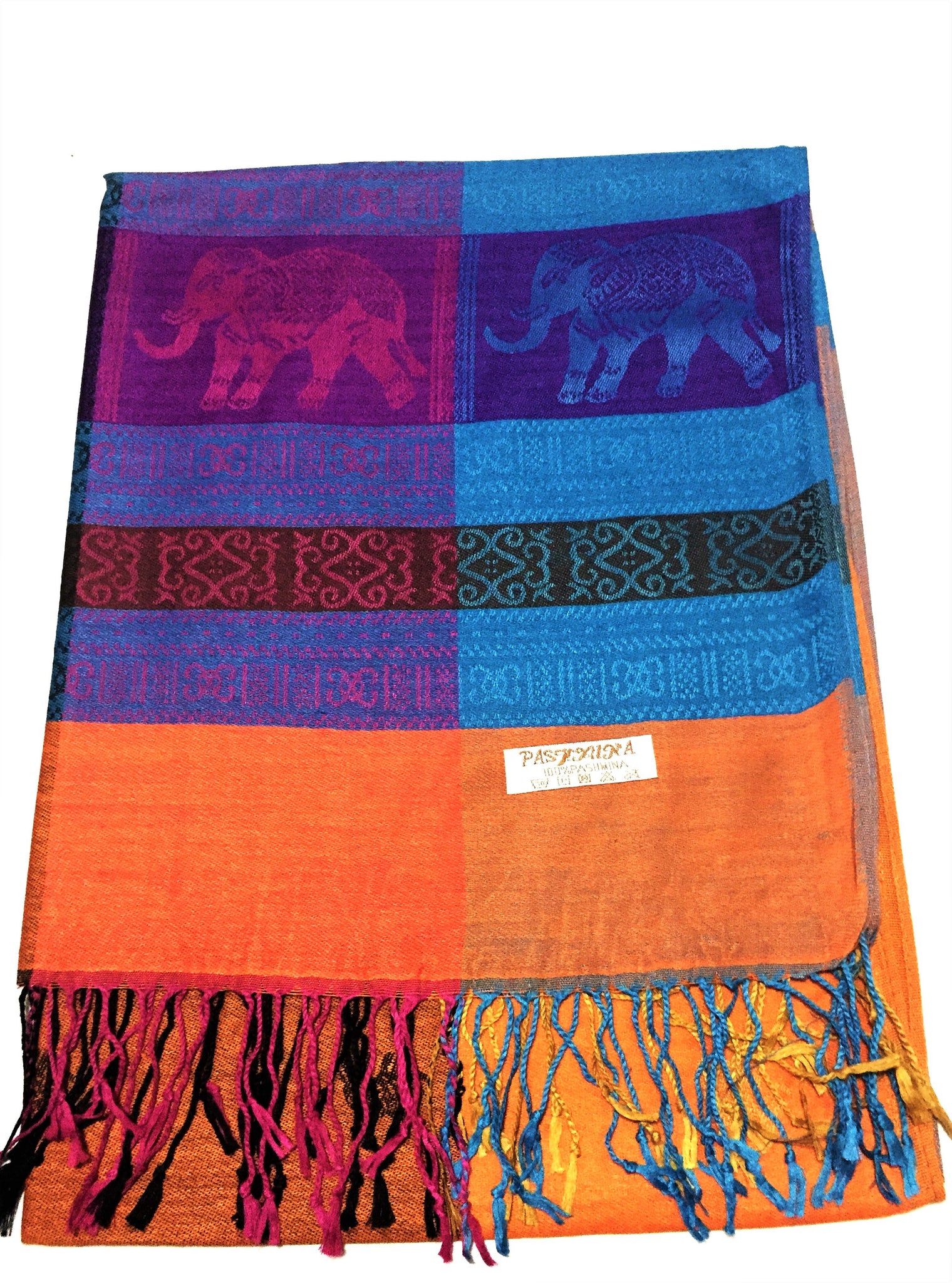 Colorful tribal pashmina