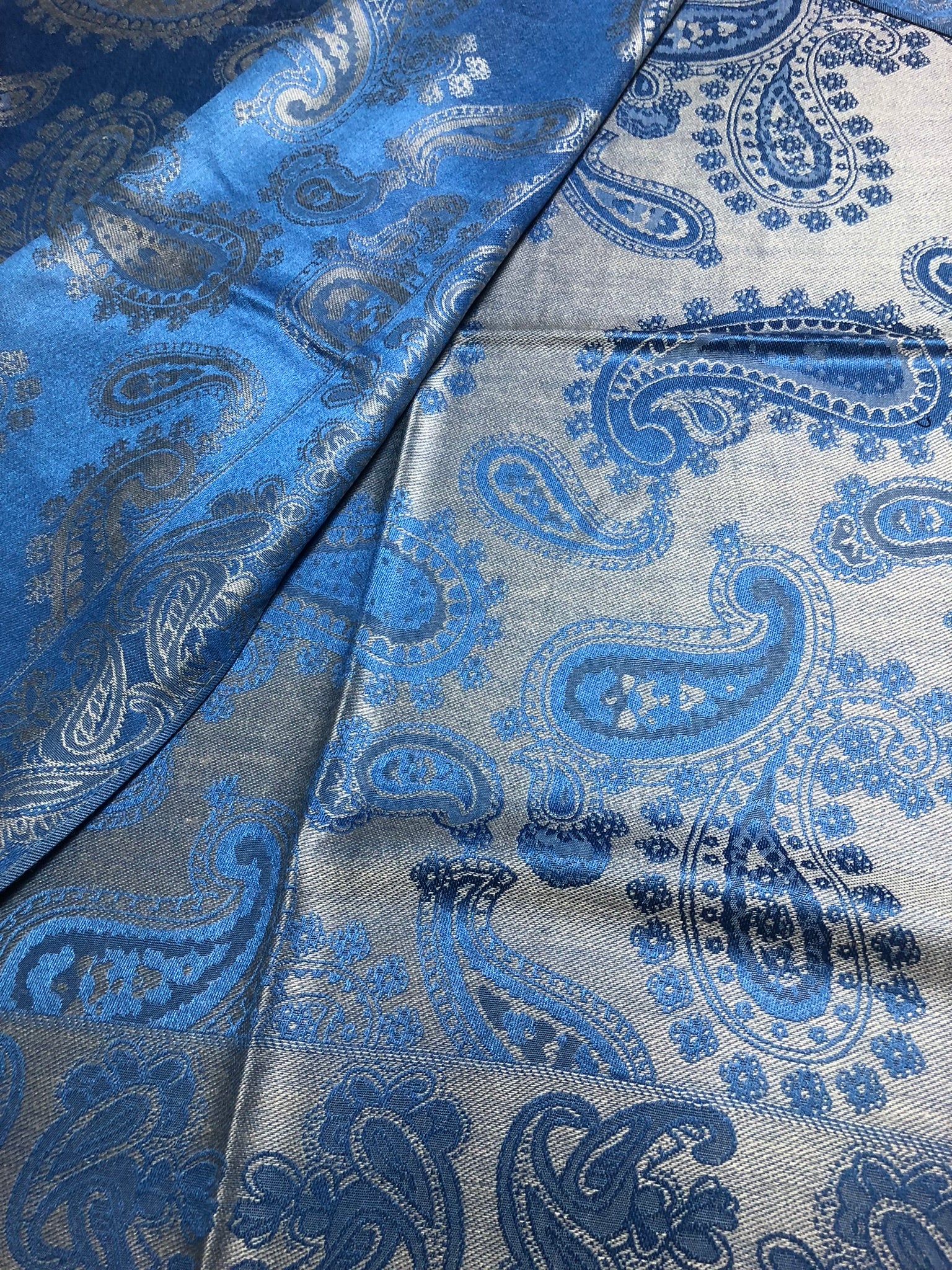 Reversible Navy Pashmina Scarf