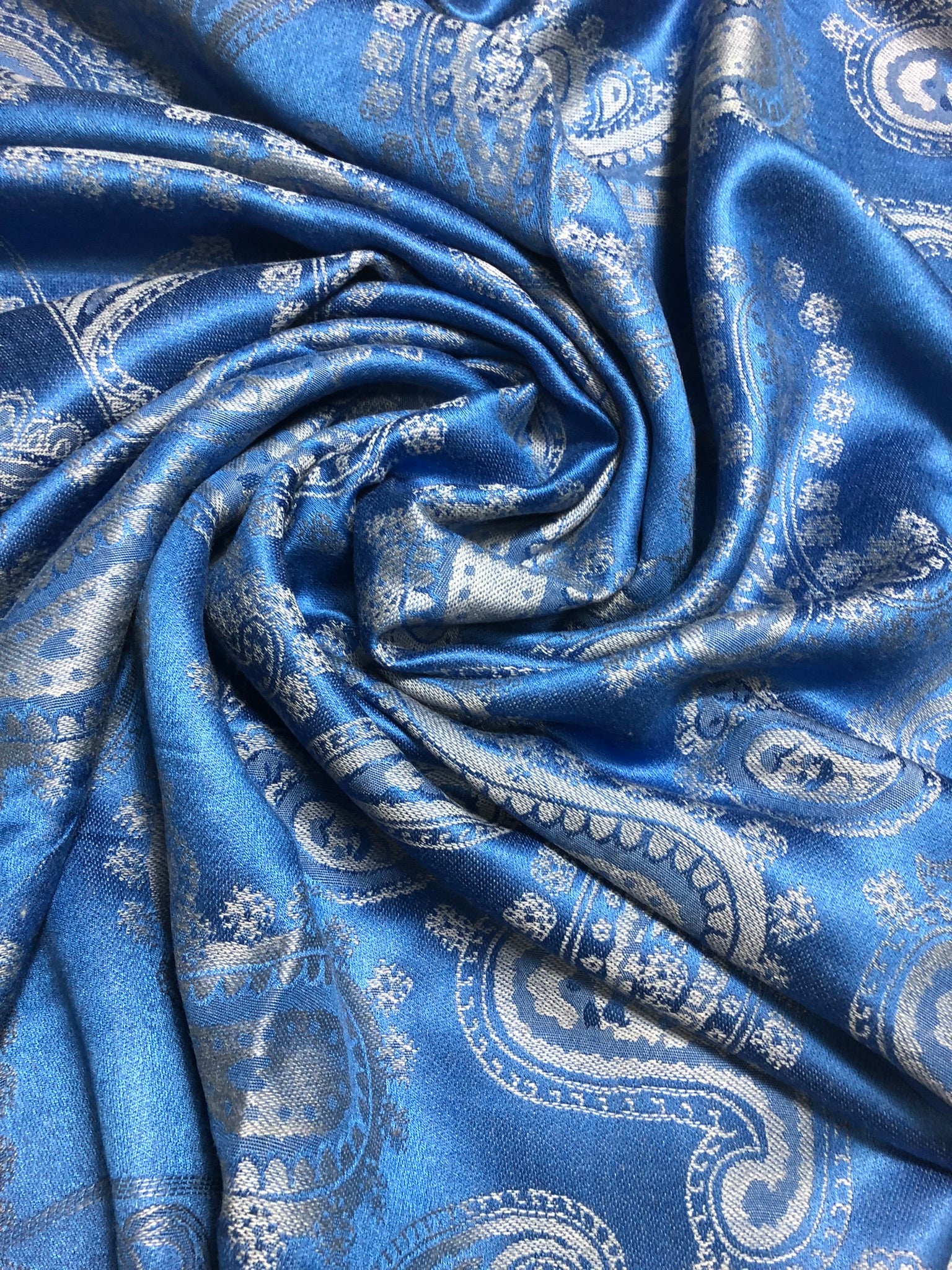 Reversible Navy Pashmina Scarf