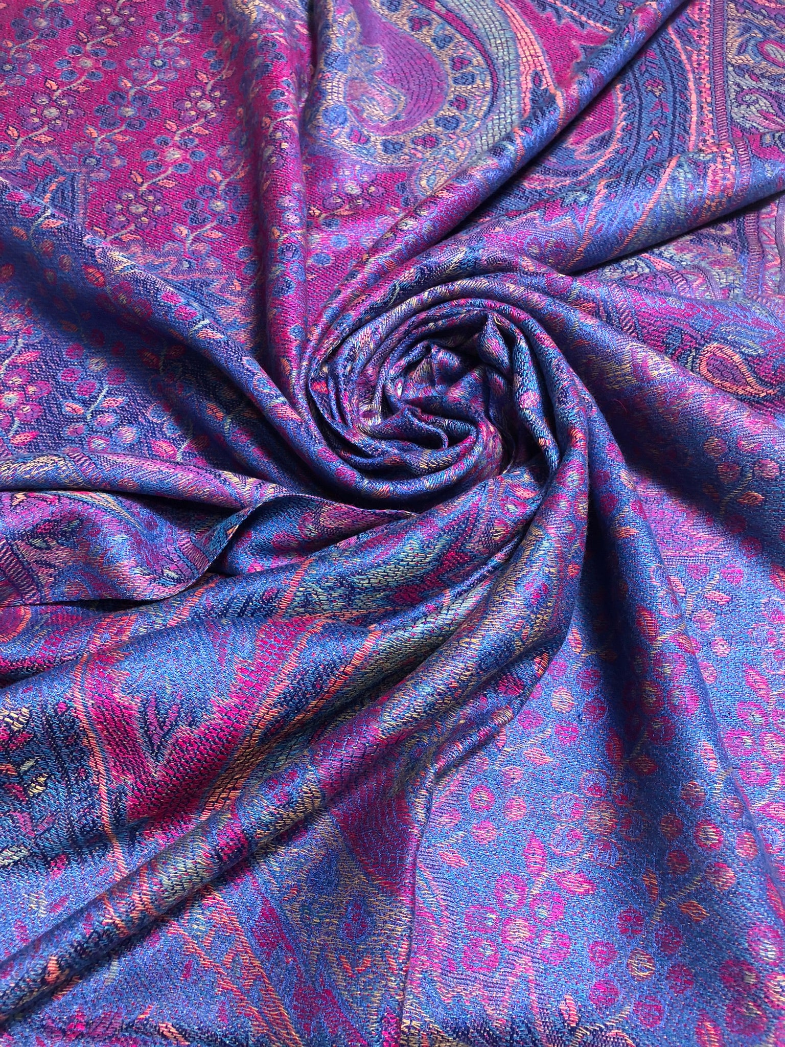 Purple and blue Pashmina Scarf
