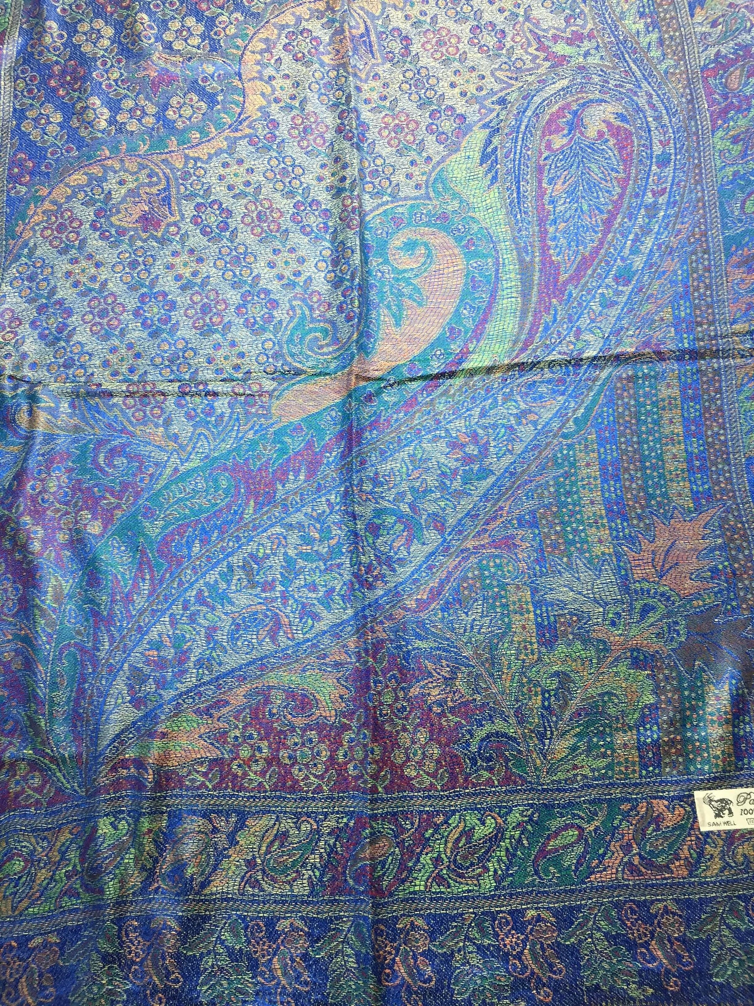 Blue nature pashmina - scarves1938